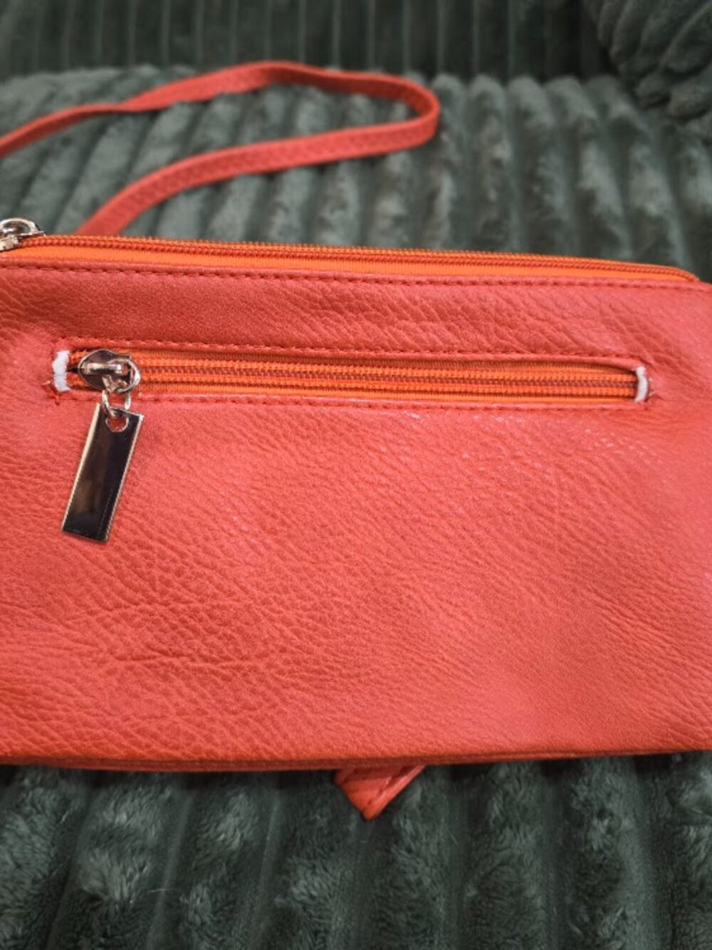Michael Kors Vibrant Orange Crossbody, Clutch Handle, Three Pockets - Picture 7 of 11